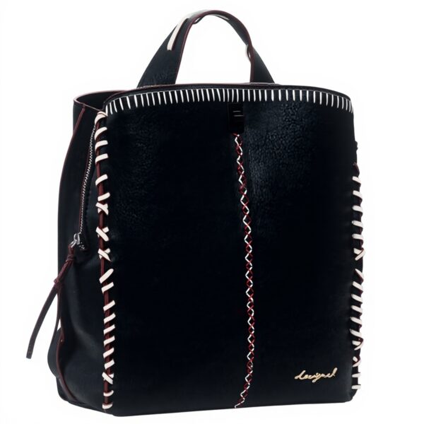 Zaino Desigual Manhattan Pespuntes Sumy Nero Casual Unisex