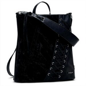 Zaino Casual Desigual Pretoria Patch Tango Mini Nero