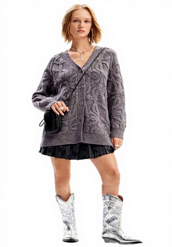 Desigual JERS_Montreal, 2007 Gris Medio, L, Nero, L