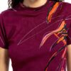 T-shirt Desigual donna stampa floreale logo regolare-2