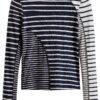 Maglia Donna Desigual Nero Manica Lunga Materiali-4