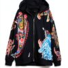 Felpa con cappuccio Desigual donna oversize multicolore-6