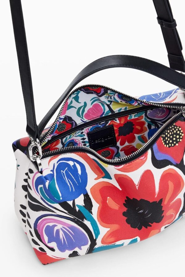 Borsa a spalla Desigual donna multicolore design floreale-5