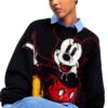 Felpa Donna Desigual Stampa Arty Fit Regular Nero-4
