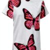 T-shirt Desigual donna farfalle slim fit maglia-3