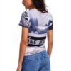 T-shirt Donna Desigual Multicolore Stampa Arty Regular Fit-1