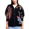 Felpa con cappuccio Desigual donna oversize multicolore-1