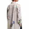 Felpa Oversize Donna Desigual Stampa Arty Colore Bianco-5