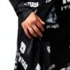 Maglietta Donna Desigual Stampa Giornale Nero Slim Fit-4