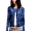 Bluse Donna Desigual Stampa Arty Slim Fit Blu-4