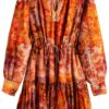 Gilet Donna Desigual Stampa Boho Collo V Manica Lunga-3