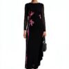 Vestito casual Desigual donna nero stampa floreale lungo-1