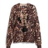 Maglione Donna Desigual Stampa Animalier Dettagli Ricamati-6