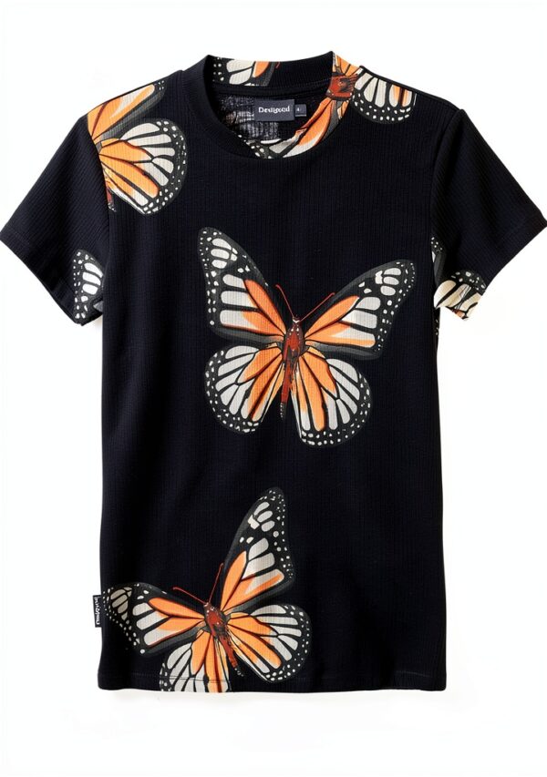 Felpa Desigual Donna Nero Comoda Casual Stile Urbano-1