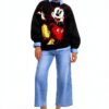 Felpa Donna Desigual Stampa Arty Fit Regular Nero-3
