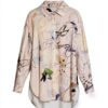 Felpa Oversize Donna Desigual Stampa Arty Colore Bianco-6