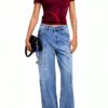 T-shirt Desigual donna stampa floreale logo regolare-3