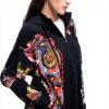 Felpa con cappuccio Desigual donna oversize multicolore-2