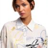Felpa Oversize Donna Desigual Stampa Arty Colore Bianco-3