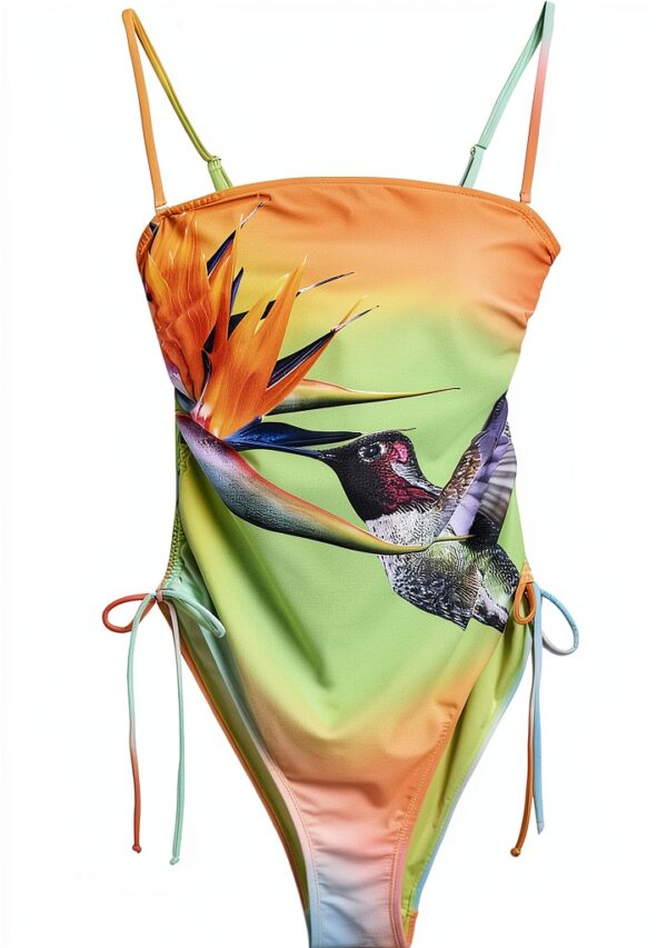 Costume intero Desigual donna slim multicolore riciclato-4