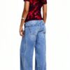 T-shirt Desigual donna stampa floreale logo regolare-1