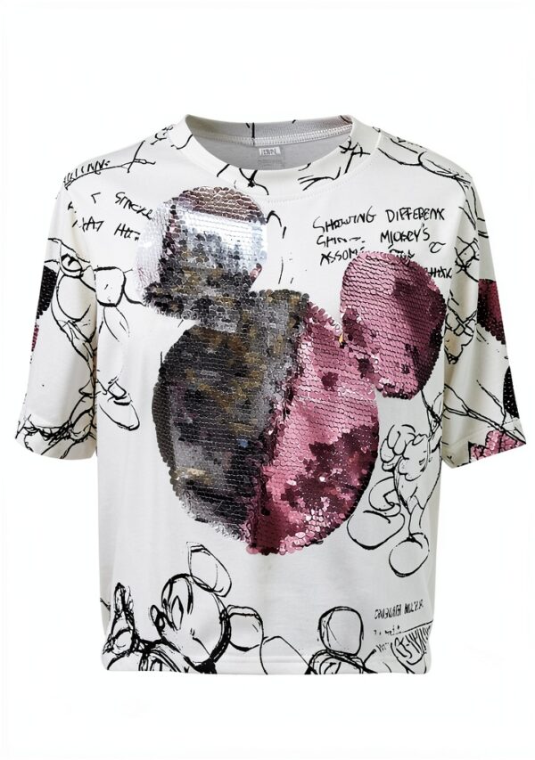 Felpa bambine Desigual paillettes materiali sostenibili-3