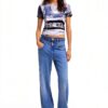 T-shirt Donna Desigual Multicolore Stampa Arty Regular Fit-3
