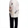 Felpa Oversize Donna Desigual Stampa Arty Colore Bianco-4