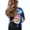 Felpa Desigual donna stampa floreale blu regular fit-7