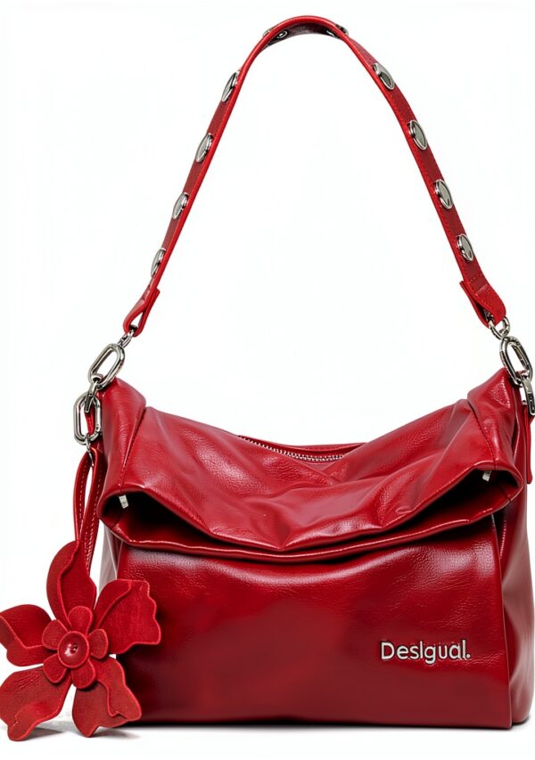 Desigual borsa a tracolla donna cuore rosso elegante-0