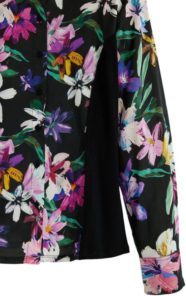 Felpa con cappuccio Desigual donna slim fit nero-1