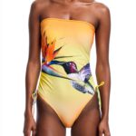 Costume intero Desigual donna slim multicolore riciclato-0
