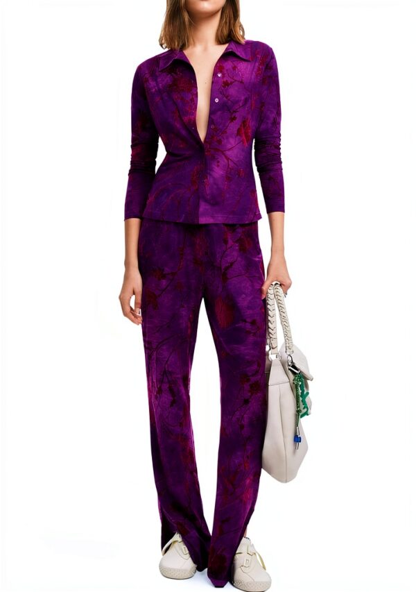 Bluse Donna Desigual 25wwtk29 Stampa Floreale Colletto