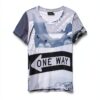 T-shirt Donna Desigual Multicolore Stampa Arty Regular Fit-4