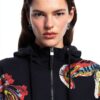 Felpa con cappuccio Desigual donna oversize multicolore-3