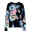Felpa Desigual donna stampa floreale blu regular fit-5