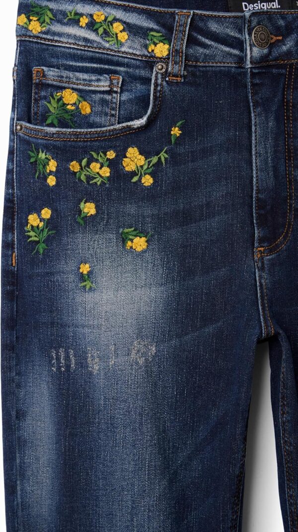Jeans donna Desigual blu taglie disponibili comfort stile-3