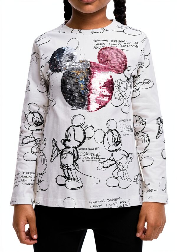 Felpa bambine Desigual paillettes materiali sostenibili-0
