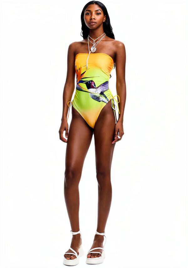 Costume intero Desigual donna slim multicolore riciclato-3