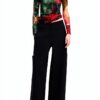Felpa Donna Desigual Stampa Arty Slim Fit Verde-0