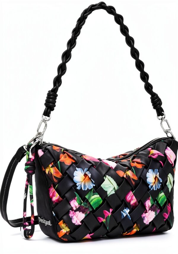 Borsa a spalla Desigual Monaco Donna riciclata floreale