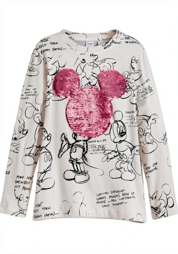 Felpa bambine Desigual paillettes materiali sostenibili-4
