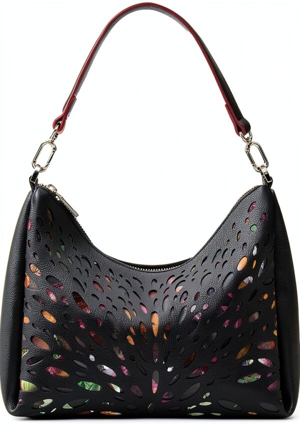 Borsa a zainetto Desigual donna design floreale colore nero