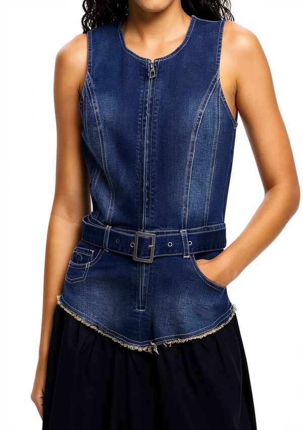 Vestito Casual Donna Desigual Slim Senza Maniche Blu