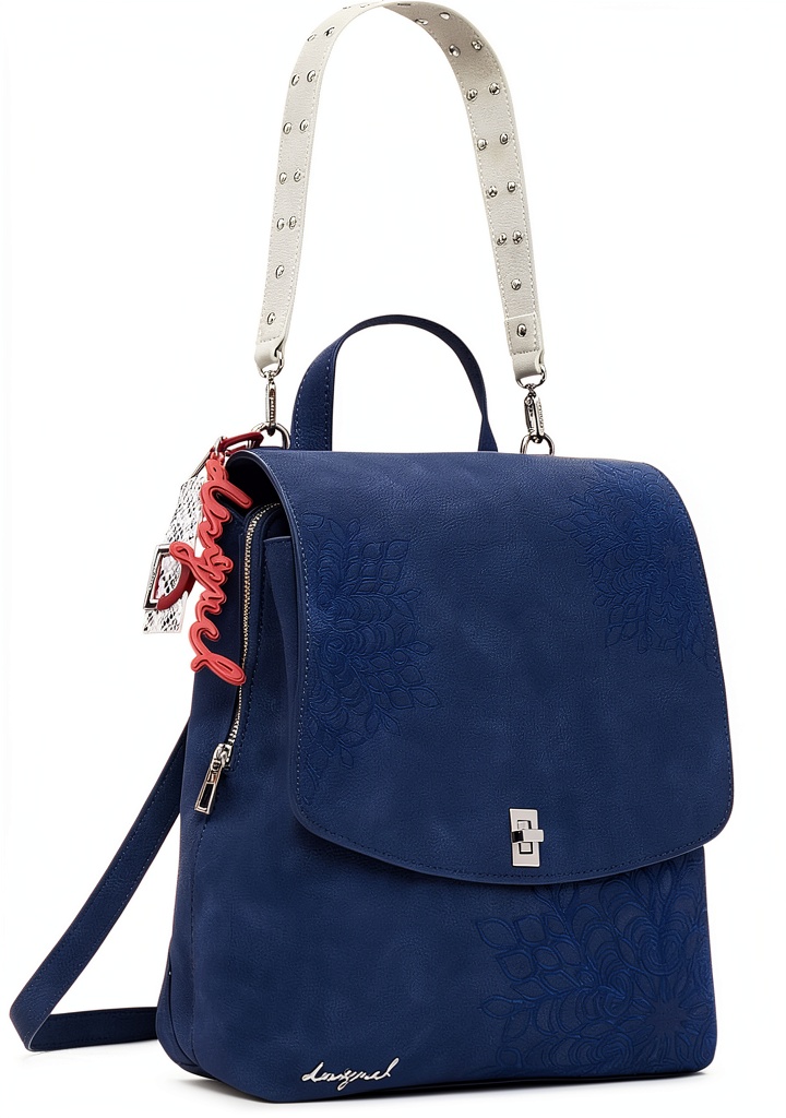 'Zaino Desigual Sumy Mini Backpack con design mandala indossato'