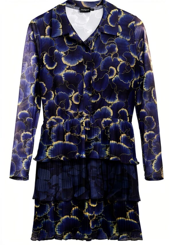 Desigual camicia donna multicolore colletto a camicia manica-0