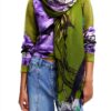 Sciarpa Desigual twill motivo animali unisex adulto-3
