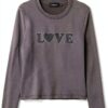Felpa Desigual Donna Nero Comoda Casual Stile Urbano-1