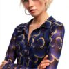 Desigual camicia donna multicolore colletto a camicia manica-4
