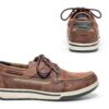Sebago Triton Scarpe da barca in pelle cerata Cannella Marrone-2